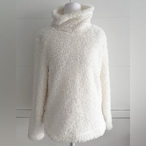 Stars Above Soft White Cowl Neck Sweater